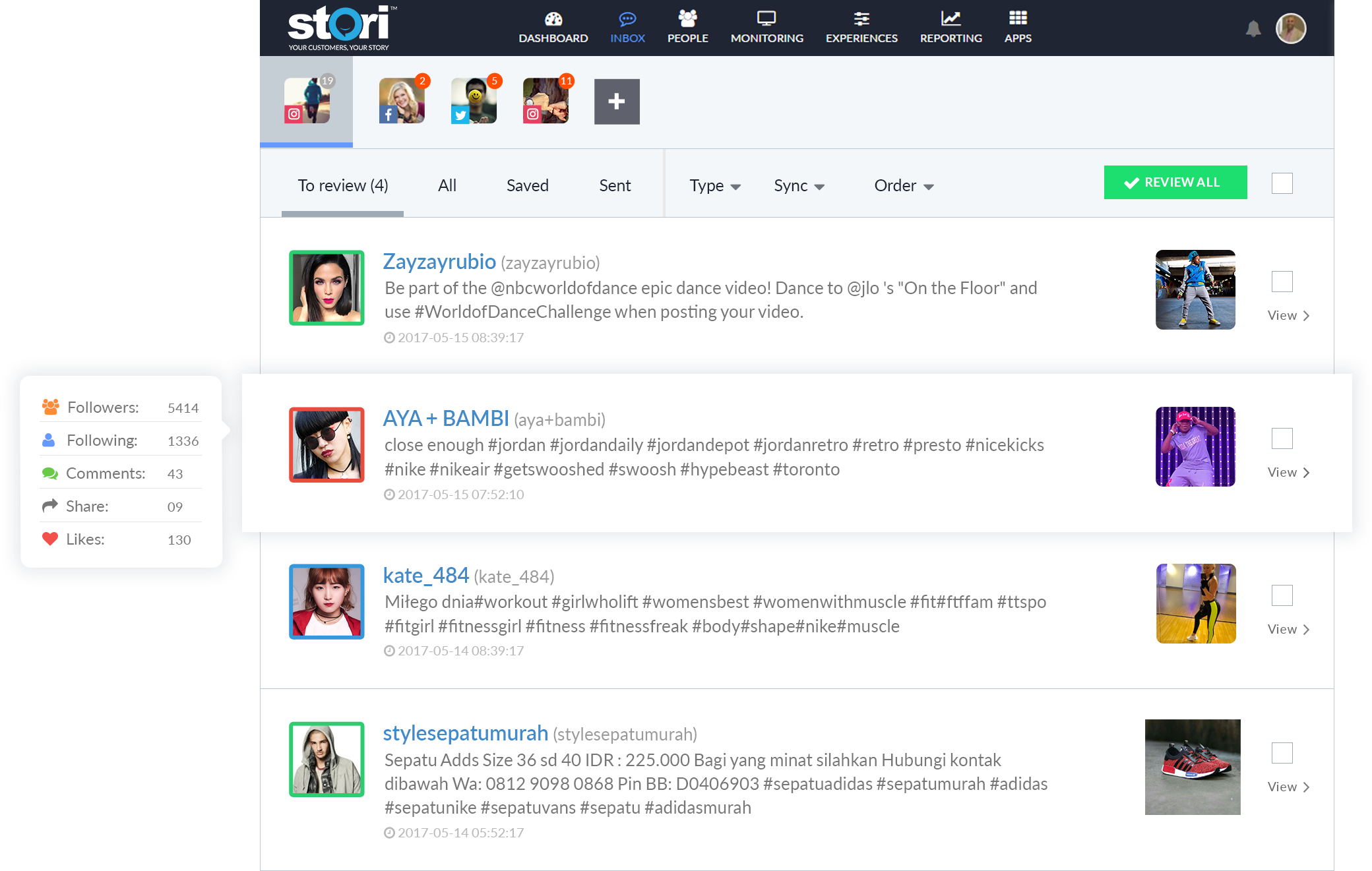 Social Inbox – Stori | Convert Your Best Customers To Promoters